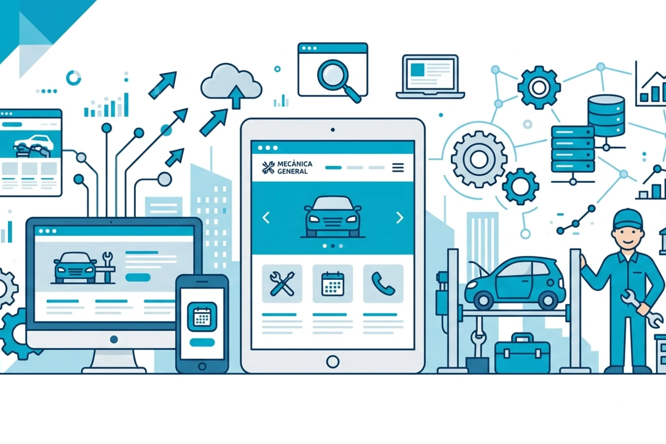 Diseño web para talleres mecánicos y automoción