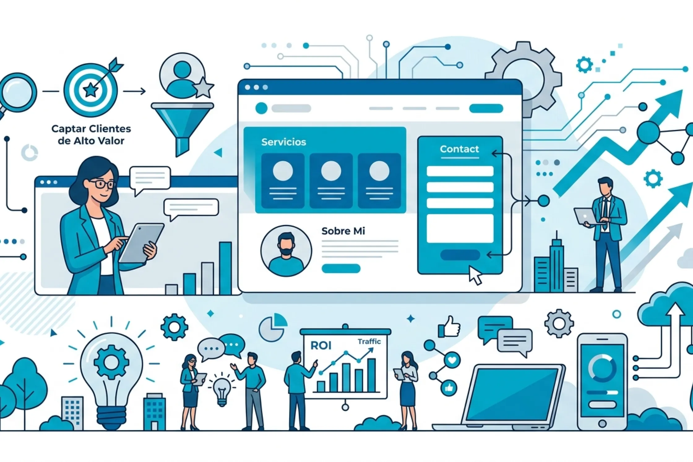 Página web para coaches y consultores: captar clientes de alto valor