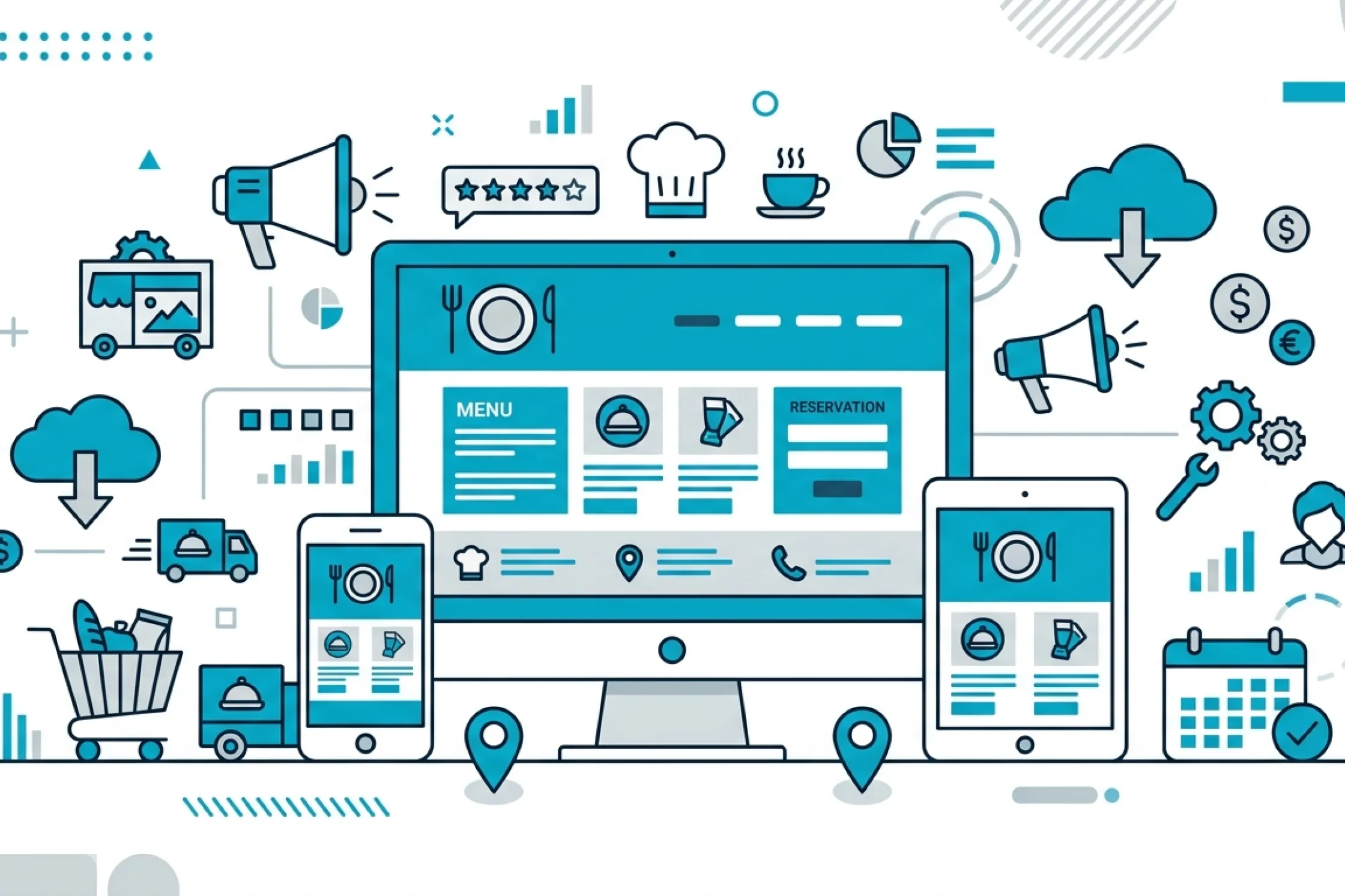 Diseño web para negocios de alimentación y restaurantes