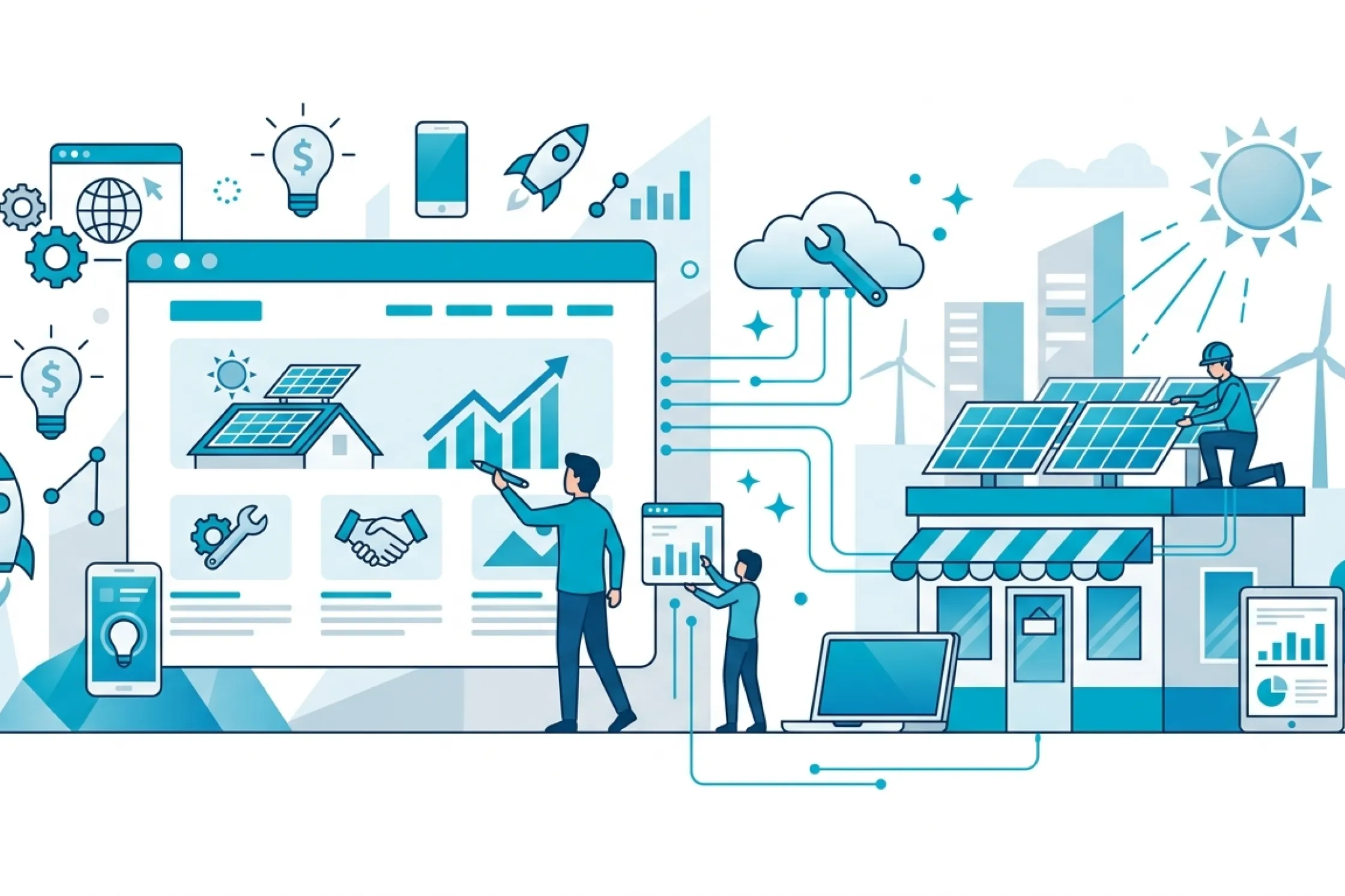 Diseño web para empresas de instalación de energía solar