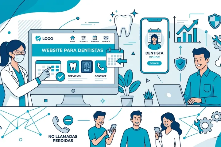 Página web para dentistas: más pacientes y menos llamadas perdidas
