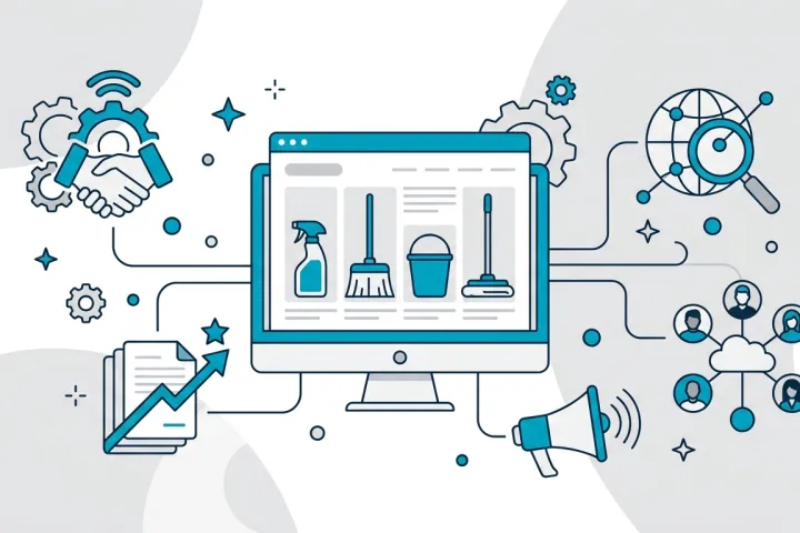 Página web para empresas de limpieza diseño profesional