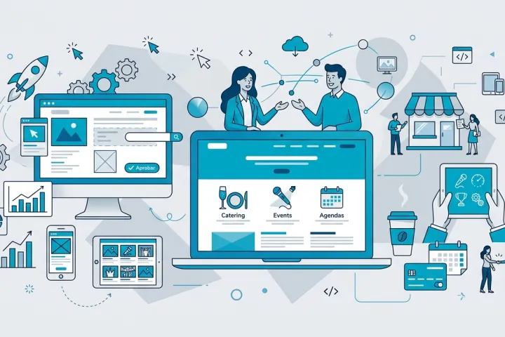 Diseño web para empresas de eventos y catering