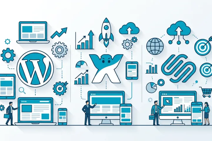 Cómo elegir entre WordPress, Wix y Squarespace para tu negocio